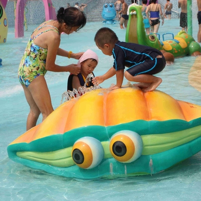 ποιότητας  Fiberglass Water Playground Equipment Spray Shell Aqua Play For Amusement Park Εργοστάσιο