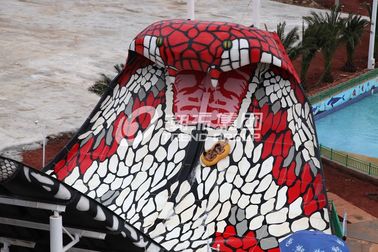 η λίμνη φίμπεργκλας μήκους 112m γλιστρά τη γαλβανισμένη φωτογραφική διαφάνεια Cobra βασιλιάδων πλαισίων χάλυβα άνθρακα για το πάρκο νερού