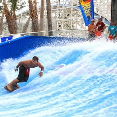 Γύρος νερού Flowrider εξοπλισμού πάρκων νερού, πίνακες αναβατών ροής