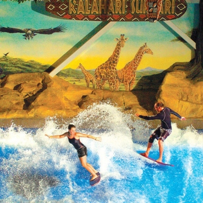 Διπλή/ενιαία Flowrider νερού μηχανή προσομοιωτών σερφ γύρου μπλε χρωματισμένη με το υλικό φίμπεργκλας