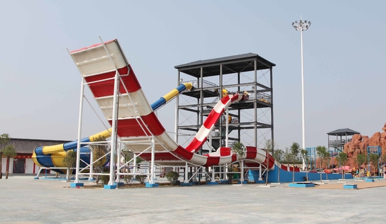 Μεγάλη συναρπαστική πισίνα Waterslides Ashland εξοπλισμού πάρκων Aqua/ρητίνη DSM