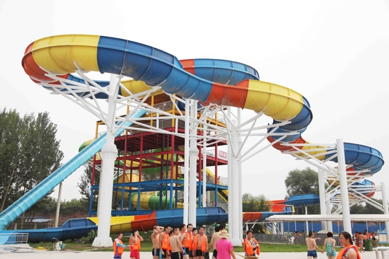 φωτογραφικές διαφάνειες νερού των μεγάλων Aqua παιχνιδιού νερού πάρκων παιδιών εξοπλισμού με το παλτό πηκτωμάτων Ashland/DSM