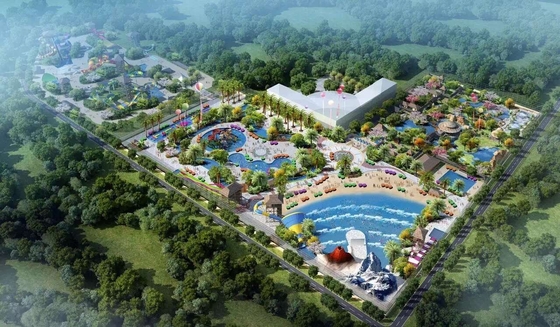Προσαρμόστε το πρόγραμμα Waterpark ενηλίκων/παιδιών, σχέδιο διασκέδασης νερού θέματος/προσαρμοσμένη φωτογραφική διαφάνεια νερού