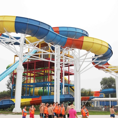Ζωηρόχρωμος εξοπλισμός πάρκων Aqua/προσαρμοσμένες φωτογραφικές διαφάνειες νερού φίμπεργκλας για το πάρκο νερού