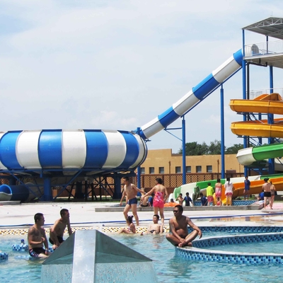 Προσαρμοσμένες διασκέδασης Aqua πάρκων φίμπεργκλας νερού φωτογραφικές διαφάνειες νερού φωτογραφικών διαφανειών γιγαντιαίες διαστημικές για το πρόγραμμα νερού