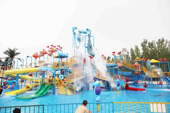 Διαλογικό θεματικό πάρκο διασκέδασης εξοπλισμού φωτογραφικών διαφανειών νερού παιδικών χαρών Aqua