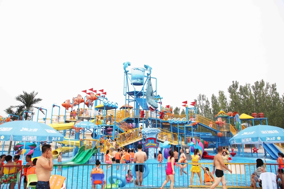 Παιδική χαρά Aqua θεματικών πάρκων νερού σκαφών πειρατών με τη δομή χάλυβα