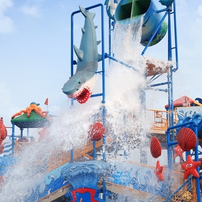 Εμπορική παιδική χαρά Aqua φωτογραφικών διαφανειών νερού φίμπεργκλας του διαλογικού σπιτιού νερού