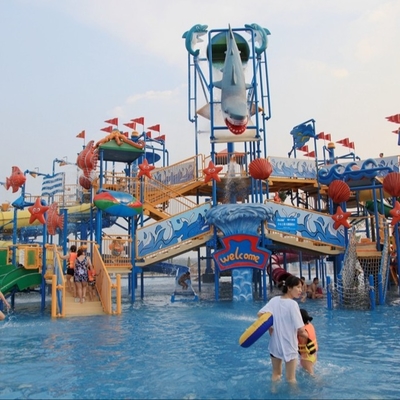 Εμπορική παιδική χαρά Aqua φωτογραφικών διαφανειών νερού φίμπεργκλας του διαλογικού σπιτιού νερού