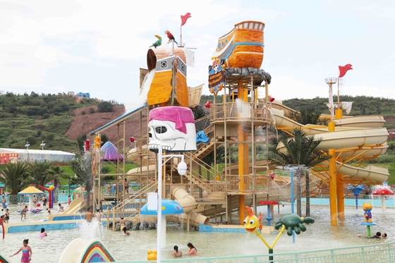 Ο εξοπλισμός παιδικών χαρών Aqua φίμπεργκλας προσάρμοσε το μεγάλο σπίτι νερού για την οικογενειακή διασκέδαση