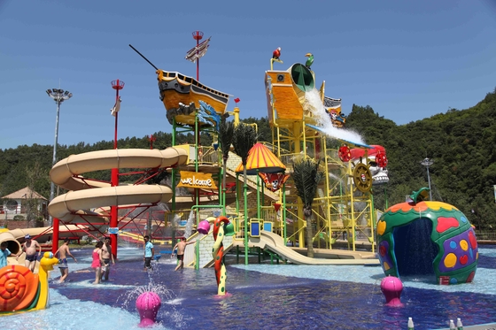 Επιπλέων νερού σπιτιών μεγάλος Aqua παιδικών χαρών θέματος εξοπλισμός φίμπεργκλας πάρκων νερού ξενοδοχείων υπαίθριος