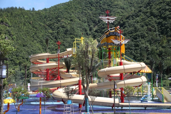 Επιπλέων μεγάλος Aqua παιδικών χαρών θέματος εξοπλισμός φίμπεργκλας πάρκων νερού ξενοδοχείων υπαίθριος