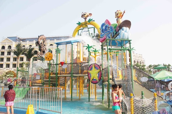 Επιπλέων μεγάλος Aqua παιδικών χαρών θέματος εξοπλισμός φίμπεργκλας πάρκων νερού ξενοδοχείων υπαίθριος