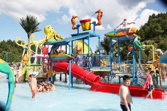 Παιδική χαρά νερού των προσαρμοσμένων μίνι Aqua πάρκων παιδιών εξοπλισμού με το σπίτι Aqua