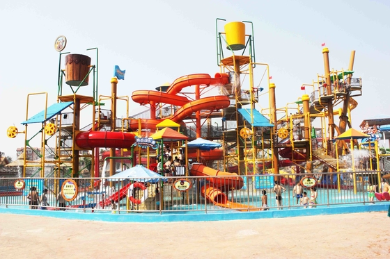 Περιεκτικό φρούριο νερού πάρκων νερού Aqua μόδας για τον ενήλικο και τα παιδιά