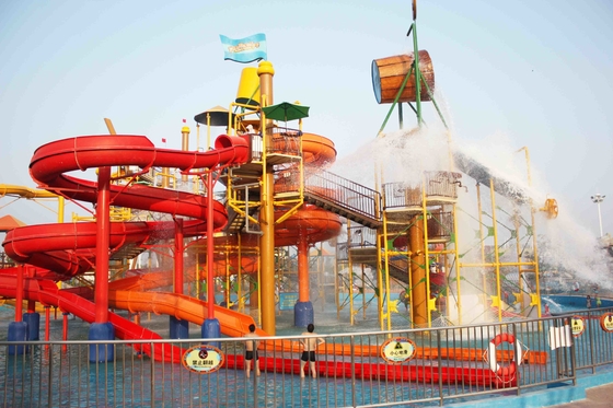 Περιεκτικό φρούριο νερού πάρκων νερού Aqua μόδας για τον ενήλικο και τα παιδιά