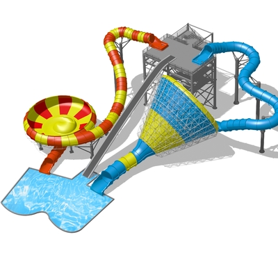 Υπαίθριος εξοπλισμός πάρκων Aqua με την έξοχη κύπελλων φωτογραφική διαφάνεια νερού φωτογραφικών διαφανειών ζωηρόχρωμη