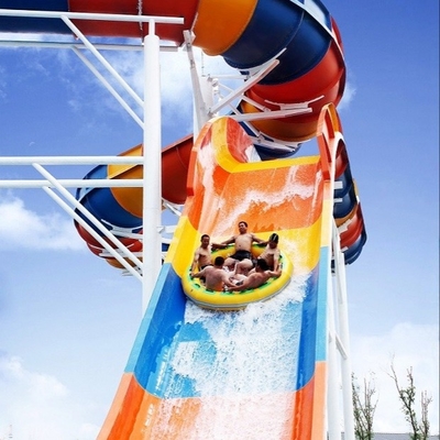 Γιγαντιαίο φίμπεργκλας Waterslides πισινών διέγερσης εξοπλισμού πάρκων Aqua για τους ενηλίκους