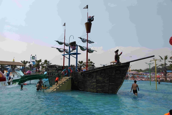Εξοπλισμός πάρκων νερού παιχνιδιού Aqua πειρατών/προσαρμοσμένο σκάφος πειρατών φίμπεργκλας