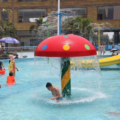Προσαρμοσμένοι φίμπεργκλας/εξοπλισμός Waterpark μανιταριών ψεκασμού PVC για τα παιχνίδια παιδιών