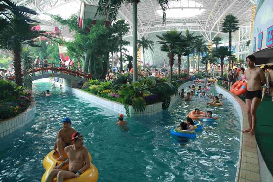 Ισχυρός μεγάλος οκνηρός ποταμός πάρκων νερού/γαλβανισμένη υποστήριξη χάλυβα άνθρακα