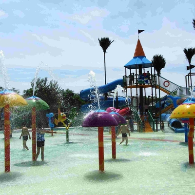 Παιχνίδι Aqua ομάδας μανιταριών ψεκασμού, εξοπλισμός πάρκων νερού ψεκασμού που προσαρμόζεται