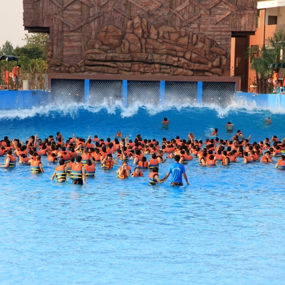Waterfun Μεγάλο Σέρφινγκ Τσουνάμι Ωκεανός Πισίνα με Κύματα Πάρκο Κενού 3 Μέτρα Ύψος