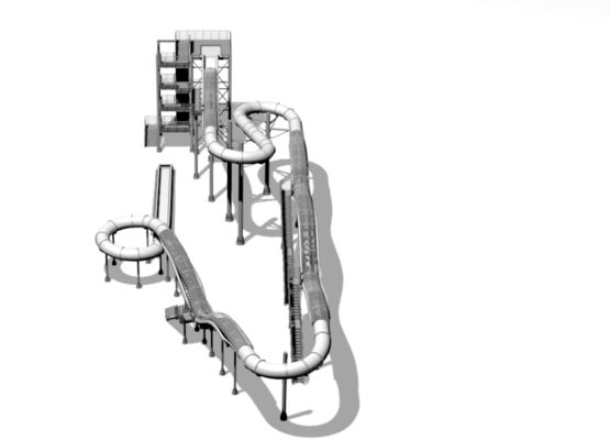 Εξωγήινου φίμπεργκλας έξοχοι σωλήνων γύροι πύργων πτώσης φωτογραφικών διαφανειών ελεύθεροι (ht-52)