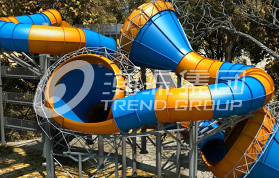 Το αστείο νερό φίμπεργκλας γλιστρά το ύψος 16m ικανότητα 480 αναβάτες/χ κοιλάδων ξεσπάσματος για το πάρκο νερού