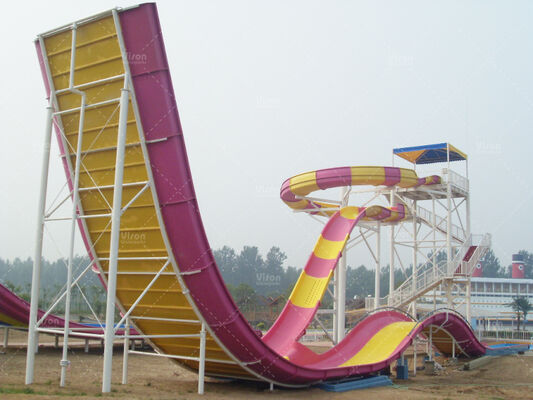 Ανθεκτική νεροτσουλήθρα από Fiberglass Boomerang με 18,75 μέτρα ύψος και 1080 αναβάτες/ώρα χωρητικότητα για θαλάσσια πάρκα