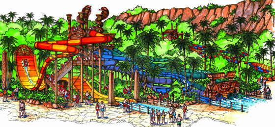 Εννοιολογικό σχέδιο Waterpark, σχέδιο πάρκων νερού/προσαρμοσμένο πάρκο νερού
