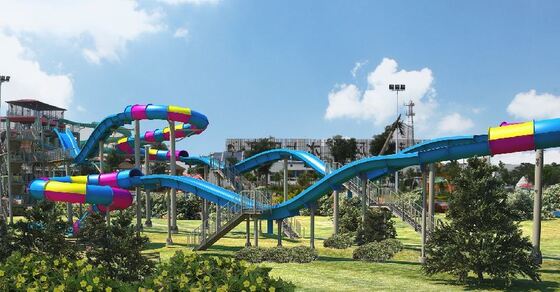 Ιπτάμενος Δράκος Τσουλήθρα Νερού από Fiberglass με Ύψος Πλατφόρμας 13μ, Χωρητικότητα 360 Ατόμων/Ώρα και Γαλβανισμένη Εν Θερμώ Ατσάλινη Κατασκευή
