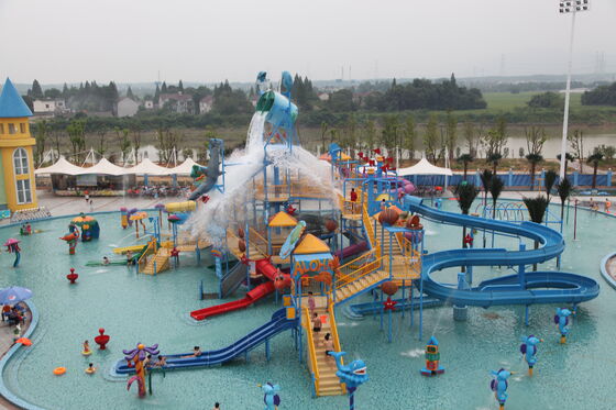 Super Water Play δομή με χειροποίητο υαλοπινάκιο και ζεστό γαλβανισμένο χάλυβα δομή για υποστήριξη κλειδί σε χέρι