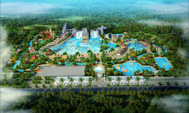 Hotspring τάσης πρόγραμμα Waterpark, εξοπλισμός πάρκων νερού φίμπεργκλας/προσαρμοσμένο πρόγραμμα πάρκων Aqua