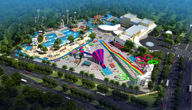 Μεγάλο πρόγραμμα Waterpark διακοπών, εσωτερικό καταπληκτικό αστείο πάρκο νερού/προσαρμοσμένη φωτογραφική διαφάνεια νερού